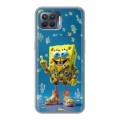 Дизайнерский силиконовый чехол для OPPO Reno4 Lite Спанч боб Спанчбоб