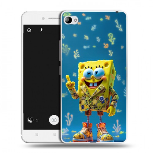 Дизайнерский пластиковый чехол для Lenovo S90 Спанч боб Спанчбоб