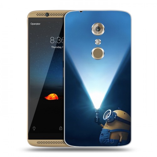 Дизайнерский пластиковый чехол для ZTE Axon 7 Миньоны