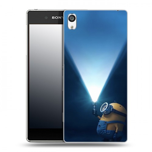 Дизайнерский пластиковый чехол для Sony Xperia E5 Миньоны