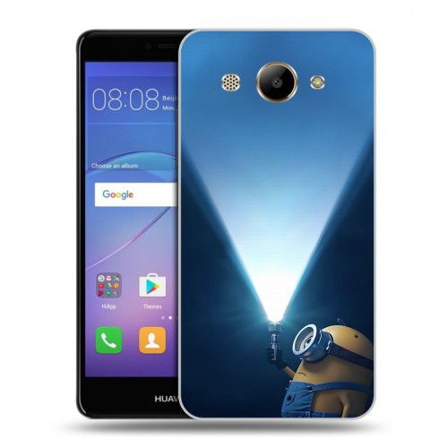 Дизайнерский пластиковый чехол для Huawei Y3 (2017) Миньоны