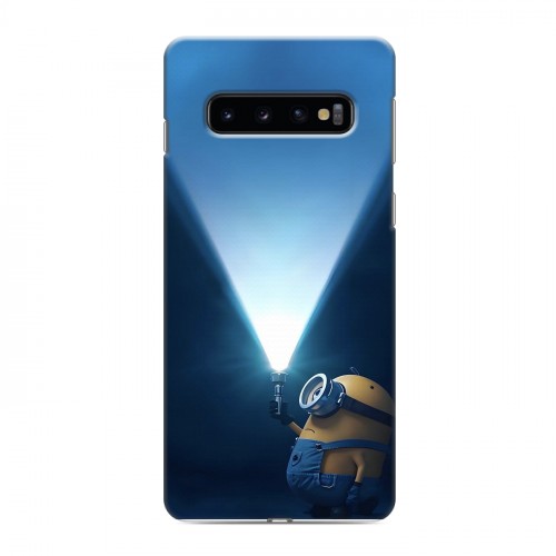 Дизайнерский силиконовый с усиленными углами чехол для Samsung Galaxy S10 Миньоны