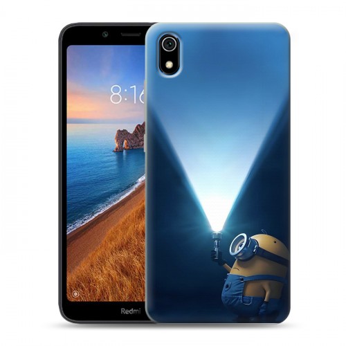 Дизайнерский пластиковый чехол для Xiaomi RedMi 7A Миньоны