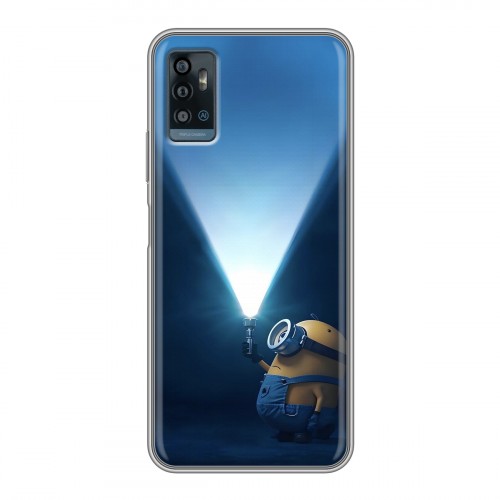 Дизайнерский силиконовый чехол для ZTE Blade A71 Миньоны