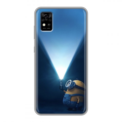 Дизайнерский силиконовый чехол для ZTE Blade A31 Миньоны