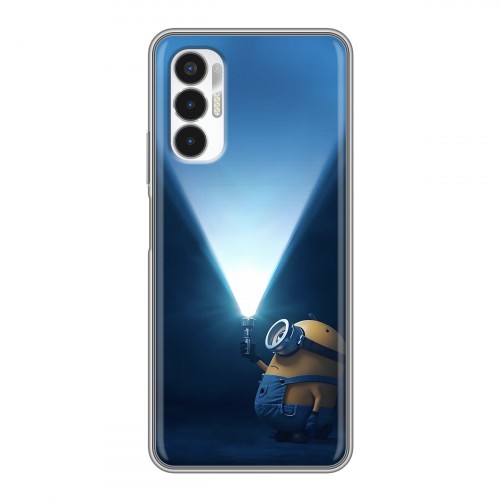 Дизайнерский силиконовый чехол для Tecno Pova 3 Миньоны