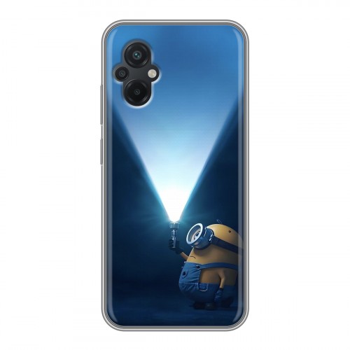Дизайнерский силиконовый чехол для Xiaomi Poco M5 Миньоны