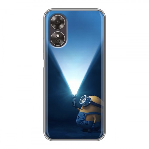 Дизайнерский пластиковый чехол для OPPO A17 Миньоны