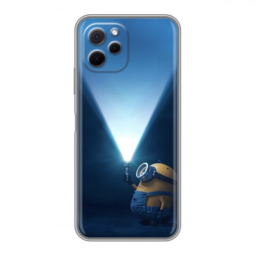 Дизайнерский силиконовый с усиленными углами чехол для Huawei Nova Y61 Миньоны