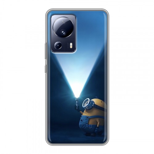 Дизайнерский силиконовый чехол для Xiaomi 13 Lite Миньоны