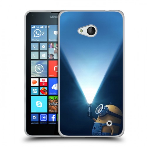 Дизайнерский пластиковый чехол для Microsoft Lumia 640 Миньоны