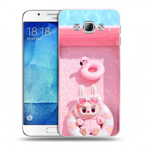 Дизайнерский пластиковый чехол для Samsung Galaxy A8 Labubu Лабубу