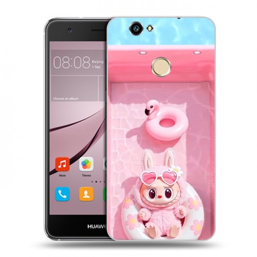 Дизайнерский силиконовый с усиленными углами чехол для Huawei Nova Labubu Лабубу