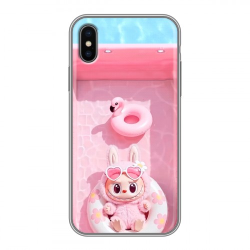 Дизайнерский силиконовый чехол для Iphone x10 Labubu Лабубу