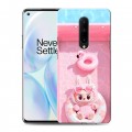 Дизайнерский пластиковый чехол для OnePlus 8 Labubu Лабубу