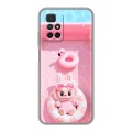 Дизайнерский силиконовый чехол для Xiaomi Redmi 10 Labubu Лабубу