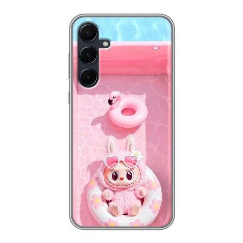 Дизайнерский силиконовый чехол для Samsung Galaxy A55 Labubu Лабубу