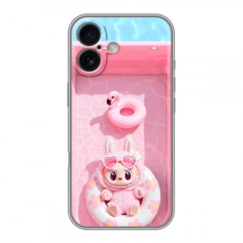 Дизайнерский силиконовый чехол для Iphone 16 Labubu Лабубу