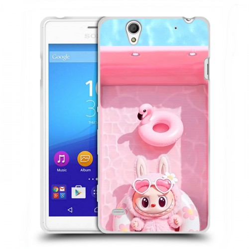 Дизайнерский пластиковый чехол для Sony Xperia C4 Labubu Лабубу