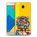 Дизайнерский силиконовый чехол для Samsung Galaxy A9 Roblox Роблокс