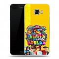 Дизайнерский пластиковый чехол для Samsung Galaxy C5 Roblox Роблокс