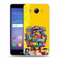 Дизайнерский пластиковый чехол для Huawei Y3 (2017) Roblox Роблокс