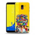 Дизайнерский пластиковый чехол для Samsung Galaxy J6 Roblox Роблокс