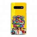 Дизайнерский силиконовый с усиленными углами чехол для Samsung Galaxy S10 Roblox Роблокс