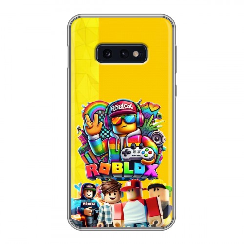 Дизайнерский силиконовый чехол для Samsung Galaxy S10e Roblox Роблокс