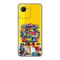 Дизайнерский силиконовый чехол для Realme C30s Roblox Роблокс