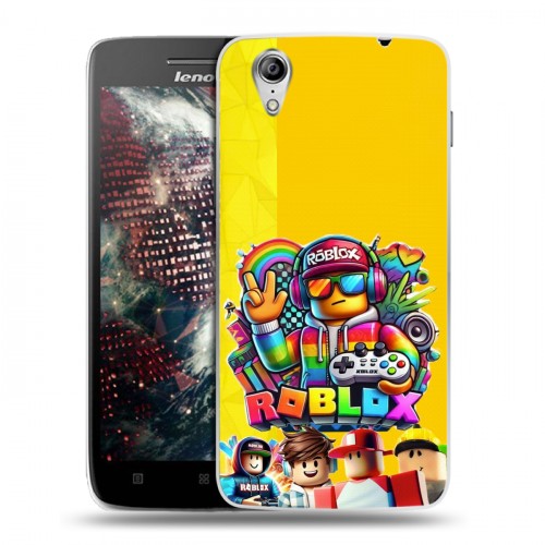 Дизайнерский пластиковый чехол для Lenovo Vibe X Roblox Роблокс