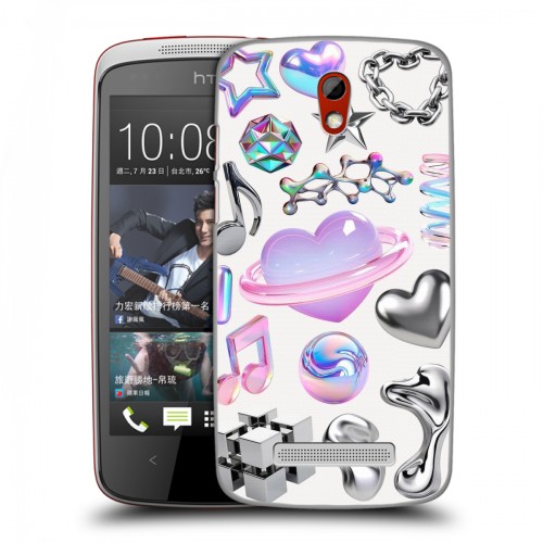 Дизайнерский пластиковый чехол для HTC Desire 500 Y2K