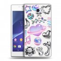 Дизайнерский пластиковый чехол для Sony Xperia M2 dual Y2K