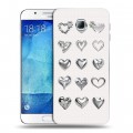 Дизайнерский пластиковый чехол для Samsung Galaxy A8 Y2K сердечки