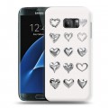 Дизайнерский силиконовый с усиленными углами чехол для Samsung Galaxy S7 Y2K сердечки