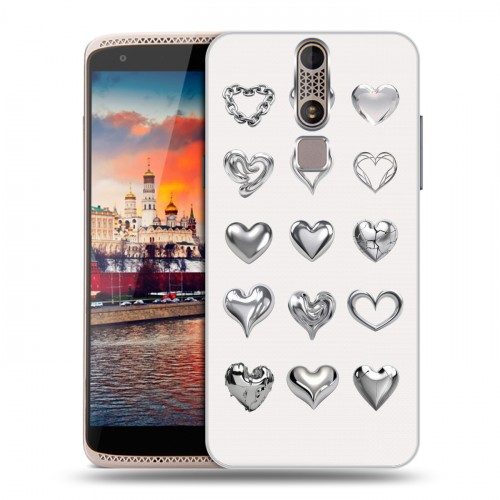 Дизайнерский пластиковый чехол для ZTE Axon Mini Y2K сердечки