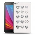Дизайнерский силиконовый чехол для Huawei MediaPad T2 7.0 Pro Y2K сердечки
