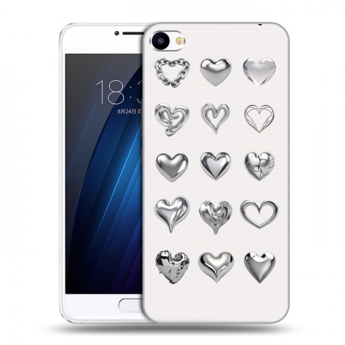 Дизайнерский пластиковый чехол для Meizu U20 Y2K сердечки