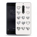 Дизайнерский пластиковый чехол для Nokia 5 Y2K сердечки