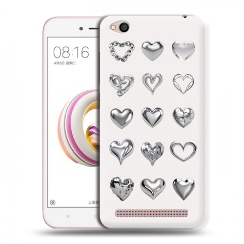 Дизайнерский пластиковый чехол для Xiaomi RedMi 5A Y2K сердечки