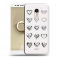 Дизайнерский силиконовый чехол для Alcatel 3C Y2K сердечки