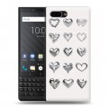 Дизайнерский пластиковый чехол для BlackBerry KEY2 Y2K сердечки