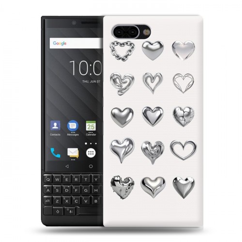 Дизайнерский пластиковый чехол для BlackBerry KEY2 Y2K сердечки