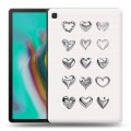 Дизайнерский силиконовый чехол для Samsung Galaxy Tab S5e Y2K сердечки