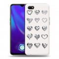 Дизайнерский пластиковый чехол для OPPO A1k Y2K сердечки