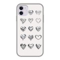 Дизайнерский силиконовый чехол для Iphone 11 Y2K сердечки