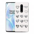 Дизайнерский пластиковый чехол для OnePlus 8 Y2K сердечки