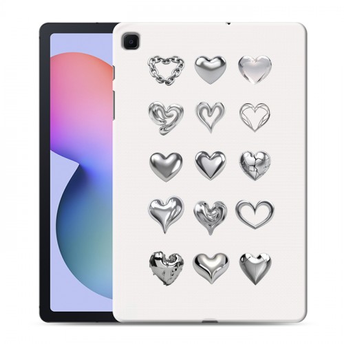 Дизайнерский силиконовый чехол для Samsung Galaxy Tab S6 Lite Y2K сердечки