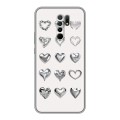 Дизайнерский силиконовый чехол для Xiaomi RedMi 9 Y2K сердечки