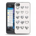 Дизайнерский пластиковый чехол для BlackBerry Z10 Y2K сердечки